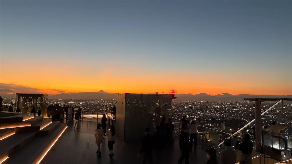 SHIBUYA SKYからの夜景